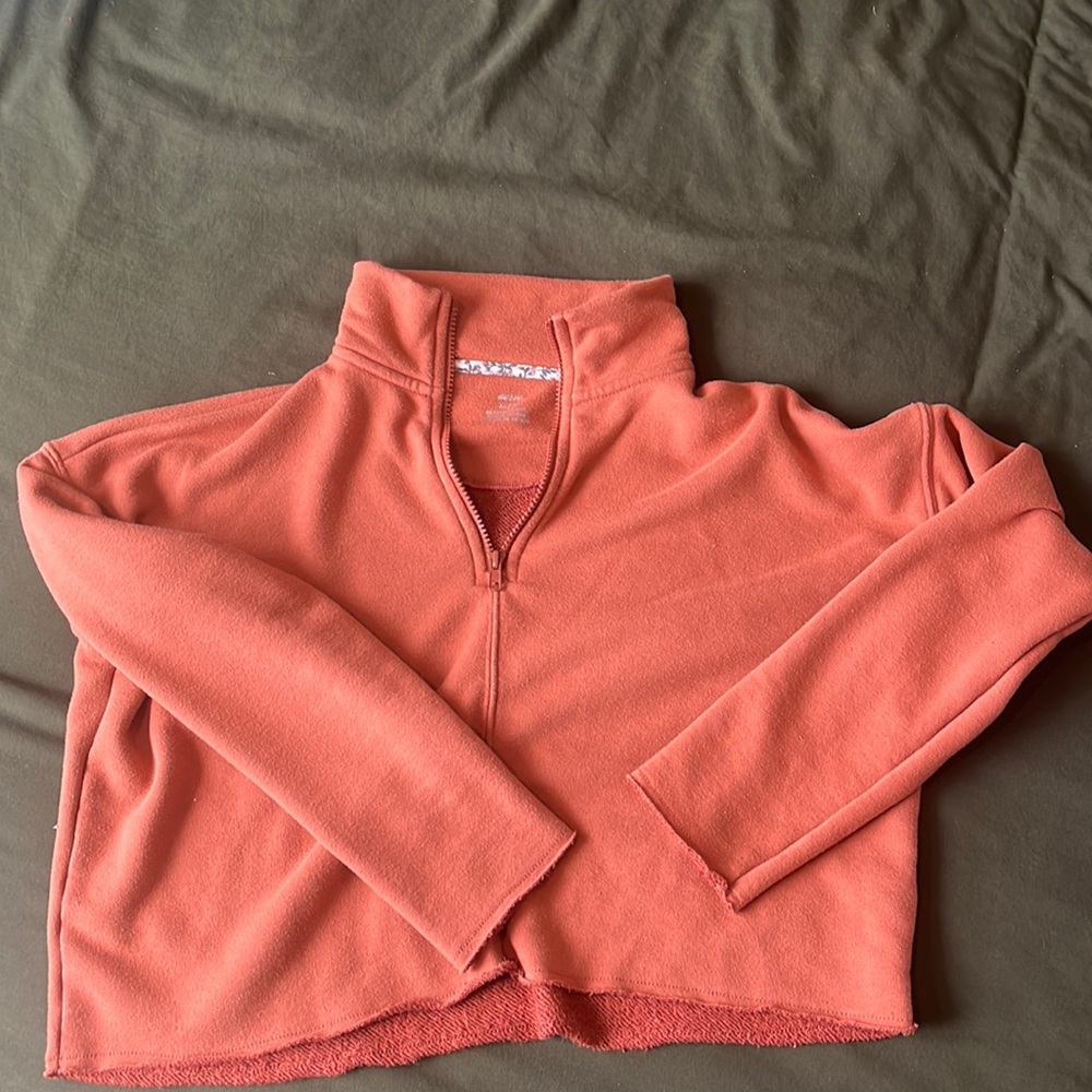 Aerie Cropped 1/4 Zip Sweatshirt